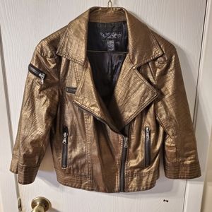 Faux leather jacket